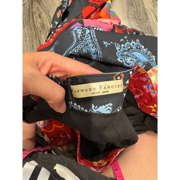 Wayward Fancies x eShakti Boho Patchwork Maxi Dress Kimono Sleeve Custom Size - Picture 8 of 12